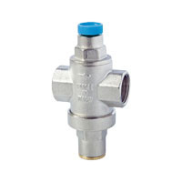 Регулятор (редуктор) давления MINIRID 1/2", DN15, PN15, Pmax-15 бар, Pout 1,2-6bar, Tmax=120 C, хром, G1/4" под манометр