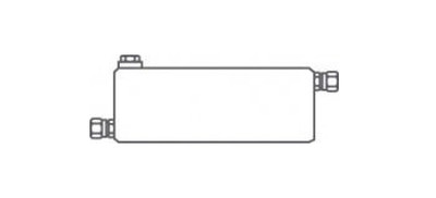 Охладитель V2, емкость 3л, с резьбовыми штуцерами для трубки Д10мм Danfoss код 003G1403