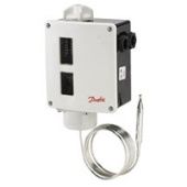 Реле температуры RT101, термобаллон с капилляром 5 м, диапазон температур 25-90°С, дифференциал 2,4-20°С