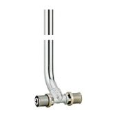 Тройник "Мультипресс" с изгибом 45° с медной хромированной трубкой ø 16 для труб GIACOTHERM, GIACOFLEX многослойных.