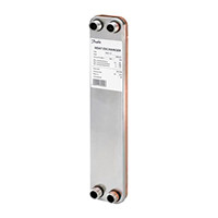 XB 24-1 40 Brazed heat exchanger, one pass