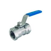 X1666 Шар.кран резьб. Ду20 Ру63; С рук; Корп-AISI316; Шар-AISI316;упл.PTFE арм. 25% стекл.вол