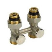 DN20 Узел нижнего подключения прямой с адаптером R483, для двухтрубных систем 1/2F" x 3/4"E