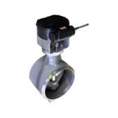 БРОЕН 161.152.300 поворотный затвор стальной для теплоснабжения с/с Ду300 Ру25 с электроприводом SA07.6/GS100.3/VZ4.3, 380В [161.152.300s1]