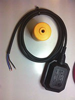 Поплавковый выключатель FOX VVF H05 3X1 - DOUBLE FUNCTION (Ø 7,4mm), с кабелем PVC 10м (двойного действия), с противовесом SHELL