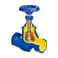 Вентиль запорный 201A Zetkama, DN025, PN16, Р/Р, Тмакс 200°C