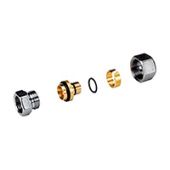 Фитинг прямой с внутренней резьбой хромированный для труб GIACOTHERM, GIACOFLEX, многослойных.