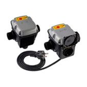 SPIN Реле расхода 1" - 10 bar 230V 12A, 1" , мин. поток 2,4л./мин., с автоматич. перезапуском (60мин./4цикла), min ток нагрузки - без ограничения