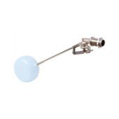 Регулятор уровня  1", штамп. латунь, усил.,лат.седло,шт.320мм-стальAISI430(с прокл, гайк, БЕЗ ШАРА)