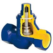 Клапан обратный подъемный 287F  DN150, PN40, Ф/Ф, корпус - сталь, диск - нерж. сталь