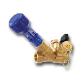 Ручной балансировочный клапан Cim 747 OT 3/4"  DN20  PN25 Тмакс=120° Kvs=4,1 м3/ч, с измерительными ниппелями и сливным краном, латунь