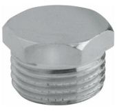 1/2" Заглушка  с наружной резьбой никель