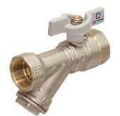 Кран шар. 1/2" с фильтром бабочка CTM СТАНДАРТ