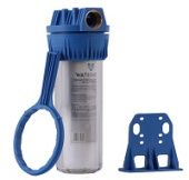 Фильтр прозрачный Standard 1"-10" картридж 10 мкм, кронштейн, ключ в комплекте.