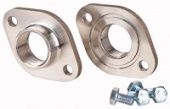 2 ответных фланца из нерж. Стали овальной формы PN16 G1" PW
