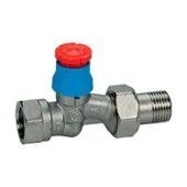 Прямой термостатический клапан с увеличенным проходом, хромированный. Увеличенный проход для размера 3/4".