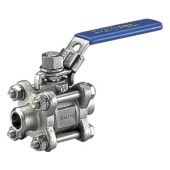 X3444 Шар.кран резьб. Ду25 Ру63 (полн/пр); С фикс/рук;Корп-Ст. ASTM A216 WCB; Шар AISI304;упл.PTFE арм. 25% стекл.вол