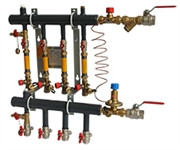 TDU.3C DN50-2R-20-APT15-CNT20 MSHTR, узел этажный на 2 отвода, подлкючение справа