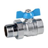 DN15 Шаровой кран с б/р соединением  1/2"                                                                                                                                                              