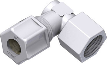 JC145-6-6PO Переходник угловой с внутренней резьбой 3/8x3/8.