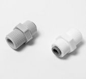 Переходник прямой трубка 1/4" -  3/8" нар. резьба