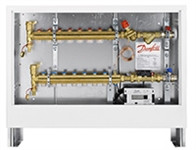 Шкаф коллекторный ШКСО-1-B7 левостороннее подкл. с 7 выходами Danfoss (код 003L1225)