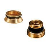 Переходник с герметичной прокладкой 1/2"x3/4"Е с уплотнением евроконус для узлов нижнего подключения стальных панельных радиаторов R383, R384, R387, R388.