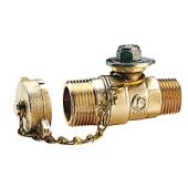 Выпускной кран с наружной резьбой, с ручкой-бабочкой.	1/2"M x 3/4"M