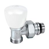 Угловой ручной клапан, хромированный, отвод с герметичной прокладкой, подсоединение с наружной резьбой