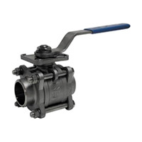 DN25 PN63 3х составной полнопроходной шаровой кран под приварку нерж. сталь