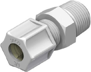 JC10-6-6PPG Переходник с наружной резьбой 3/8x3/8".