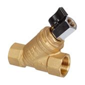 FVR-D Фильтр сетчатый Ду40 Ру25; Резьбовой, со сливн. краном; Корпус: Латунь CW602N