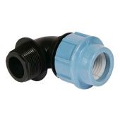 1008 Колено 90° с наружной резьбой D50 / R1 1/2 полипропилен (PP-B) PN16 Макс.45°С UNIDELTA для соединения труб из полиэтилена