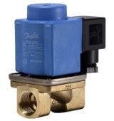 Клапан электромагнитный EV251B, ДУ 12, латунь, G1/2, NBR, катушка 24V dc 18W