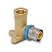 Настенное колено D20х3/4"