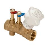 Статический балансировочный клапан 1" ВР/ВР с штуцерами для измерения разницы давления, внутр.-внутр. резьба