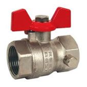 Кран шаровой DN25 ВН/ВН Rp1 PN30 с дренажем ручка-бабочка