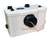 HOMLIFT 63T канализационая установка WATERSTRY, черные резиновые элементы, подкл.: 1xD100мм, 2xD40мм, 600W, Hmax - 7m, Q - 100 l/min Tmax=90C