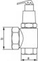 предохранительный клапанR1" RG 10BAR