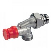 1/2" x 16 Термостатический угловой осевой клапан с преднастройкой