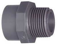 Муфта PVC 2"BSPT внеш. рез. х 63 мм GF