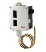 Реле температуры RT120, термобаллон с капилляром 2 м, диапазон температур 120-215°С, дифференциал 1,8-30°С