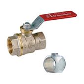 DN65 Кран шаровой полнопроходной DADO© 2 1/2" ВР/ВР PN28/Tmax=185 с красной ручкой