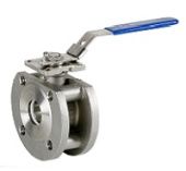 DN50 Кран шаровой DIN фланцы  2" PN16 AISI 316