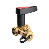 Ballorex Basic Ду32 р/р Клапан ручной запорный с дренажем Ру25 Kvs=15,5 м3/ч