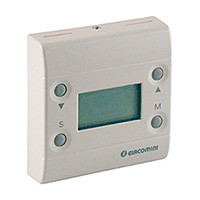 Электронный цифровой термостат для регулирования комнатной температуры, с настенной установкой, питание от источника   низкого напряжения, используется с системным каналом. Термостат A и B может быть дополнительно снабжен датчиком относительной влаж