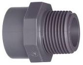 Муфта PVC 2"BSPT внеш. рез. х 63 мм GF