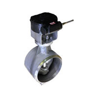 БРОЕН 161.152.600 поворотный затвор стальной для теплоснабжения с/с Ду600 Ру25 с электроприводом SA10.2/GS160.3/GZ160.3, 380В 