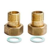 Резьбовые присоединительные патрубки, Dn15, R1/2xG3/4B (комплект из 2-х шт.)