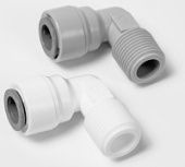 Переходник угловой трубка 3/8" -  3/8" нар. резьба